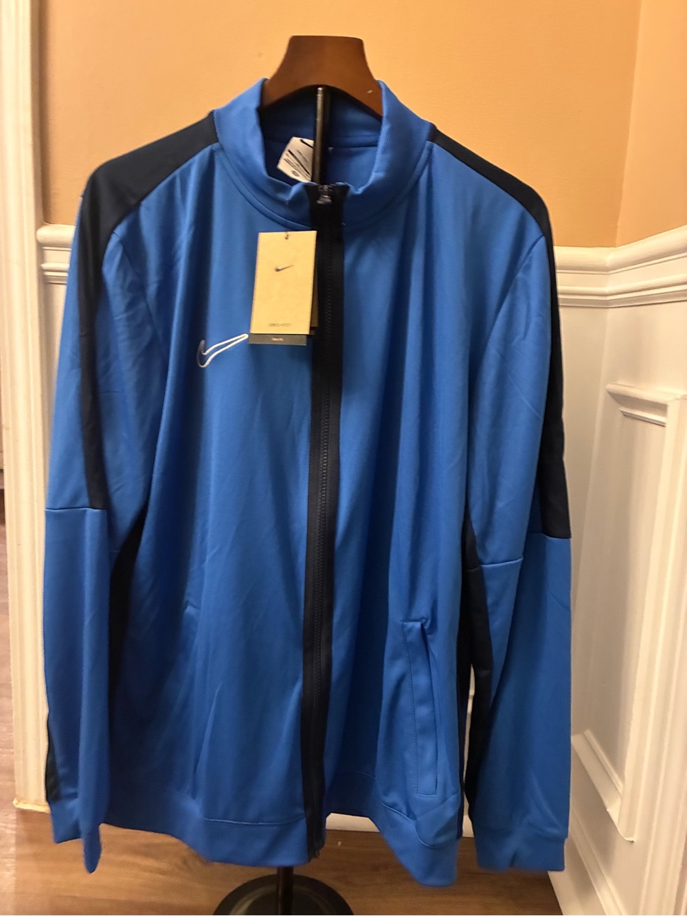 Nike Men's track Jacket, Royal Blue / Obsidian / White, X-Large New